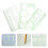 15Pièces Règles Mesure Plastique Vertes Gabarits 10