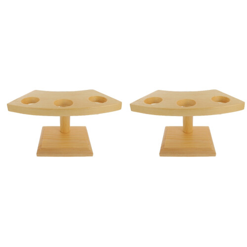 2Pièces Rack En Bois Pour Cônes De Glace Sushi 1