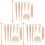 24Pièces Kit Main En Bois Beige Pour DIY 3