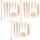 24Pièces Kit Main En Bois Beige Pour DIY 4
