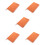 5Pcs Multi-Function Orange Planning Notebook PU Paper Notepad 9