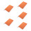 5Pcs Multi-Function Orange Planning Notebook PU Paper Notepad 10