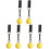 6Sets Grip Strength Tester Pull-Up Balls Compact Fitness Accessories 3