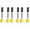 6Sets Grip Strength Tester Pull-Up Balls Compact Fitness Accessories 5