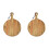 2Pièces De Service En Bois Marron Pour Maison 2