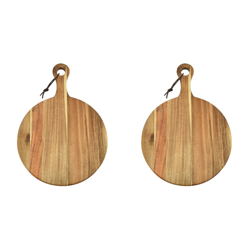 2Pièces De Service En Bois Marron Pour Maison 1