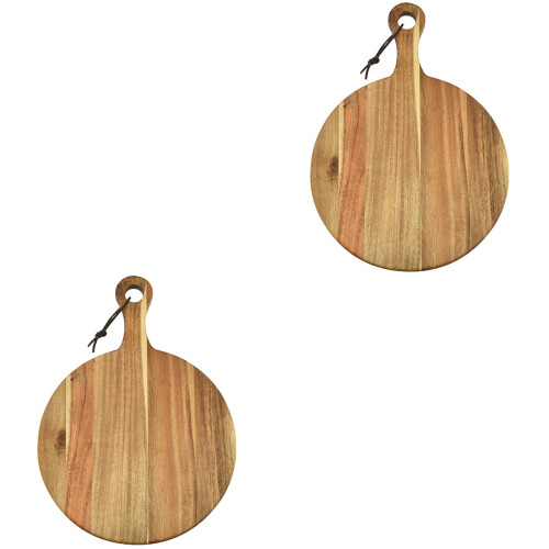 2Pièces De Service En Bois Marron Pour Maison 2