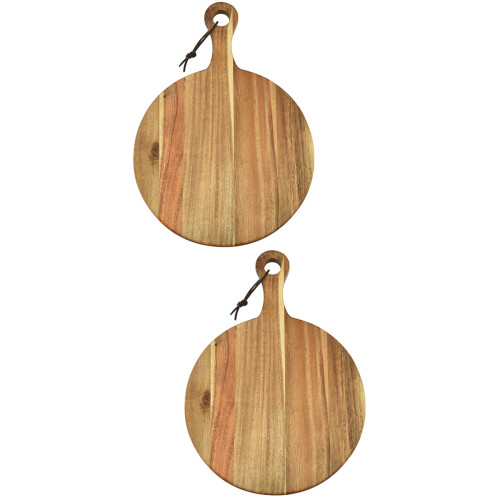 2Pièces De Service En Bois Marron Pour Maison 1