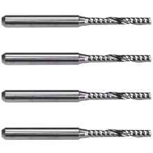 4X 2mm x 15mm Hart Metall Einzel FlöTe Spiral Stirn FräSer Cnc FräSer Bit