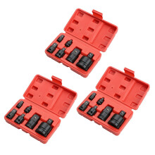 18PCS Impact Reducer & Sleeve Adapter Socket Wrench 1/4 1/2 3/8 3/4 Drive Air Ratchet Breaker Drive Spanner Set