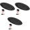 3Pièces Base Chapeau Noir Ronde DIY Pour Accessoires Mode 3