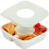 3Pièces Plateau Snack Beige En Silicone Compartiments Pour Verre 2