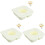 3Pièces Plateau Snack Beige En Silicone Compartiments Pour Verre 3