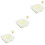 3Pièces Plateau Snack Beige En Silicone Compartiments Pour Verre 5