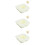 3Pièces Plateau Snack Beige En Silicone Compartiments Pour Verre 8