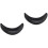 2Pièces Coussin Appui-Nuque Noir Durable Pour Salon 10
