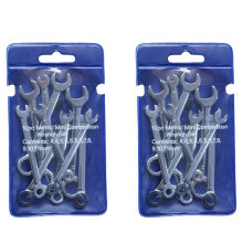 20Pcs Engineer Wrench Dual Heads Offset Ring Spanner Tools Spanner Combination Key 4-11mm Wrenches Hand Set