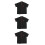3Pièces Blouse Catering Courte Manche Confortable Et 4