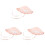3Pièces Chapeaux Rose Coton Protection Uv Strap Réglable Été 2