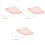 3Pièces Chapeaux Rose Coton Protection Uv Strap Réglable Été 3