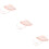 3Pièces Chapeaux Rose Coton Protection Uv Strap Réglable Été 8