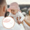 3Pièces Chapeaux Rose Coton Protection Uv Strap Réglable Été 10