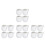 16Pièces Pots Crème Céramique Blancs Pour Usage Chic 5