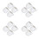 16Pièces Pots Crème Céramique Blancs Pour Usage Chic 6