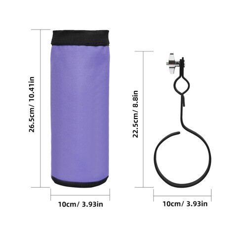 2Pièces Sac De Rangement De Batterie Oxford Violet Robuste 1
