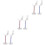 6Pièces Support Présentation Chaussures Transparente Design Élégant 5