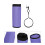 2Pièces Sac De Rangement De Batterie Oxford Violet Robuste 7