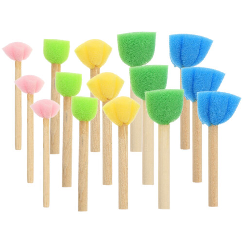 30St Compacte Schilder Spons Kwasten, Voor Creatief Schilderen 1