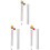 3Sets Multipurpose Glass Baking Thermometers for Kitchen Use with Clip 4