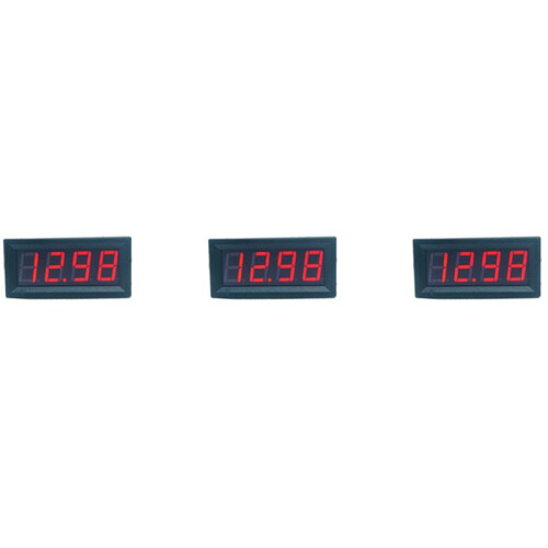 3X 0.56Inch  Digital LED Display 4 Bits 0-100V Voltmeter Panel Volt Voltage Meter Tester