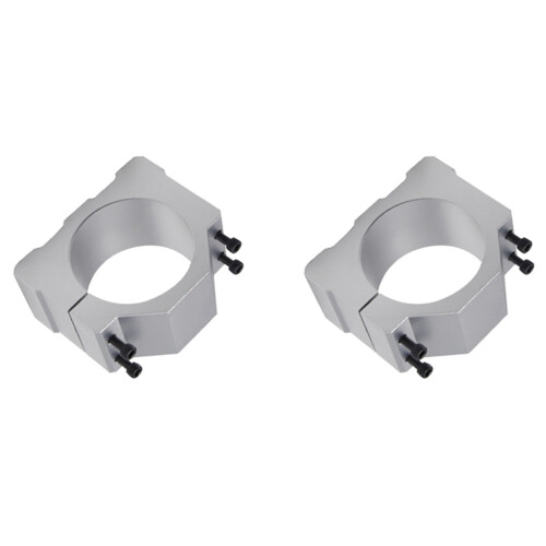 2Pcs Spindle CNC Milling Machine Motor with 8 Screws Spindle Clamp Mounting Bracket 65mm