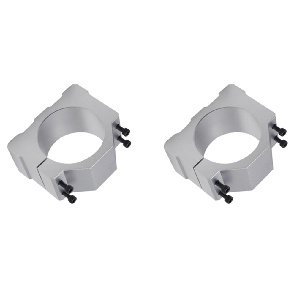 2Pcs Spindle Cnc Milling Machine Motor With 8 Screws Spindle Clamp Mounting Bracket 65Mm 6031692289460