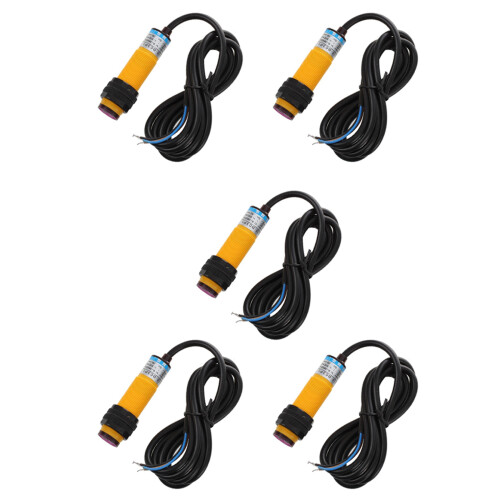 5X 3  6-36V PNP-Lichtschranke Kabel IR-Sensor-Schalter 30cm E18-B03P1