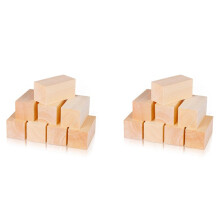 16x Basswood Carving Blocks 4 X 2 X 2 Inch, Large Whittling Wood Carving Blocks Kit voor Kids Volwassenen Beginners of Expert