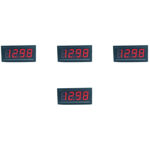 4X 0.56Inch  Digital LED Display 4 Bits 0-100V Voltmeter Panel Volt Voltage Meter Tester