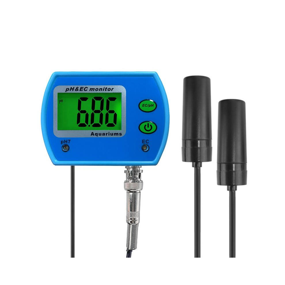 Online Ph /Ec Monitor Meter Acidometer 2 In 1 Ph Ec Meter For Aquarium Multi-Parameter Water Quality Monitor Eu Plug 6032000483877