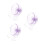 3Sets Violet PVC Hamster Exercise Wheel Silent Running Toy for Pets 9