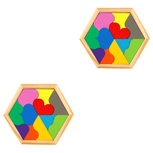 2Ensembles Puzzles En Bois Peints Jeu Et Éducatif Enfants 2