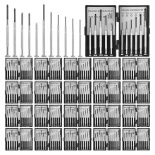 20-Delige Kleine Schroevendraaierset in Bulk, Precisieschroevendraaierset voor Sieraden, Horloges, Brillen en Elektronische Reparaties