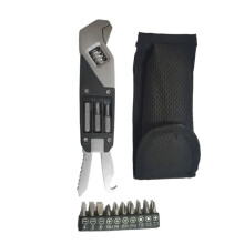 Outil Multifonction Réglable, Clé à Molette avec Embouts de Tournevis, Outil Multifonction en Acier Inoxydable, avec Embouts de Rechange.