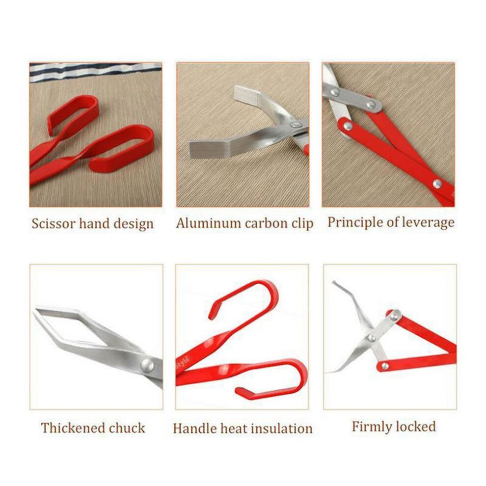 Bbq Charcoal Tong Barbecue Carbon Clamp Aluminum Plier Grilled Food Clip Portable Tongs Barbecue Accessories Tool 50.8Cm 6032948308256