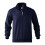 (Navy blue, XXL) Retro-Patchwork-Jacquard-Pullover mit Reißverschluss, schweres Strick-Sweatshirt 1