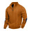 (Brown 2, M) Autumn/Winter Men's Jacquard Knit Pullover Button-Up Sweatshirt 1