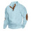 (Light blue, XXL) Autumn/Winter Men's Jacquard Knit Pullover Button-Up Sweatshirt 1