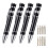 4 Pcs Pen Screwdriver Handy Tool Eight in One Magnetic Pocket Screwdriver Multi-Function  Gadgets Repair Tools (Black) 1