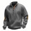 (Dark Gray 1, S) Autumn/Winter Men's Jacquard Knit Pullover Button-Up Sweatshirt 1
